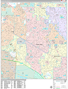 Arlington Heights  Wall Map Premium Style